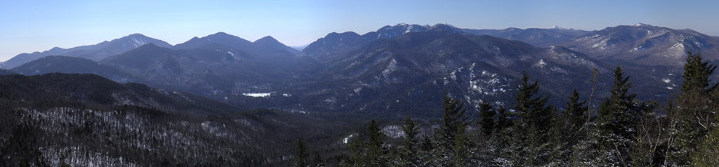 Panoramic from Hopkins Mountain, Adirondacks, New York